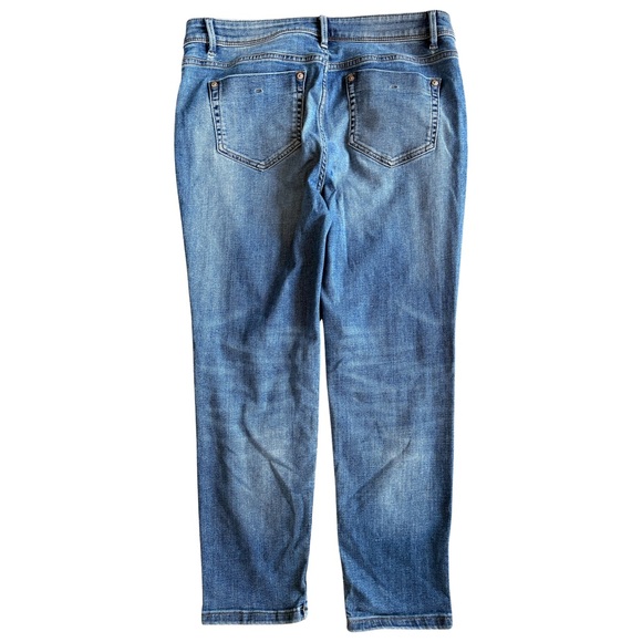 J Jill DENIM Classic Blue Distressed Authentic Fit Women’s Jeans - Picture 3 of 4